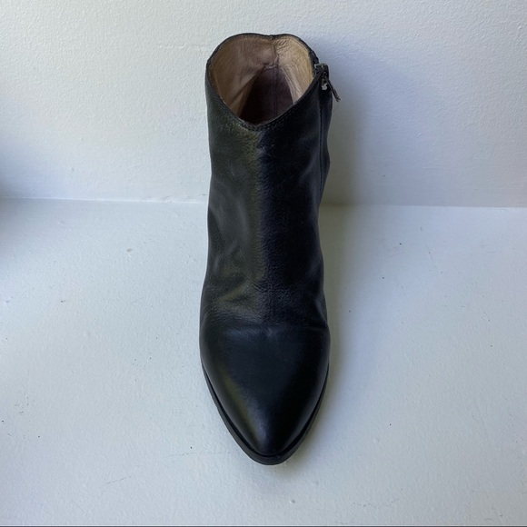 Fillipa K. Ankle booties black leather pointed toe - Picture 3 of 7